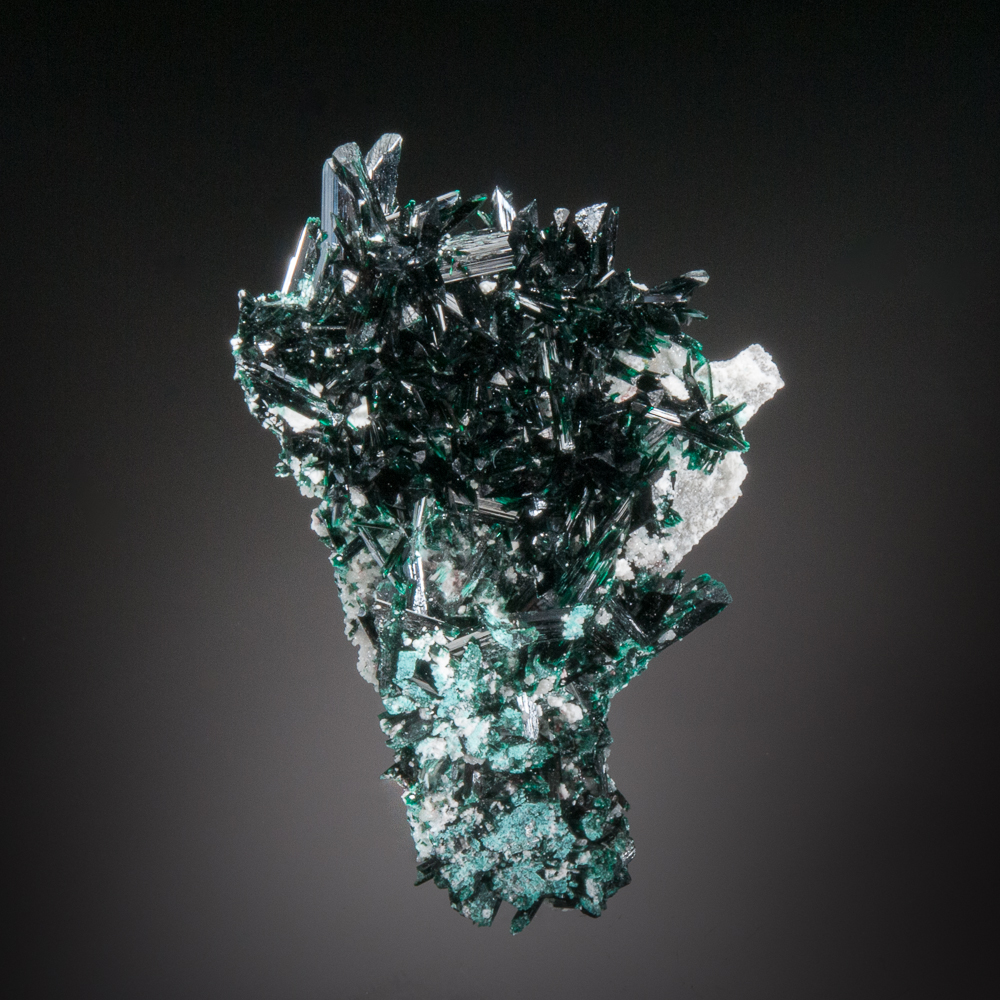 Brochantite crystal specimen, Milpillas Mine, Mexico