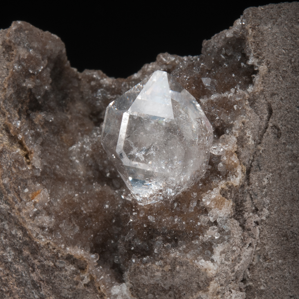 Quartz, variety Herkimer Diamond, Crystal Grove, Lassellsville, Town of Ephrata, Fulton Co., New York, USA