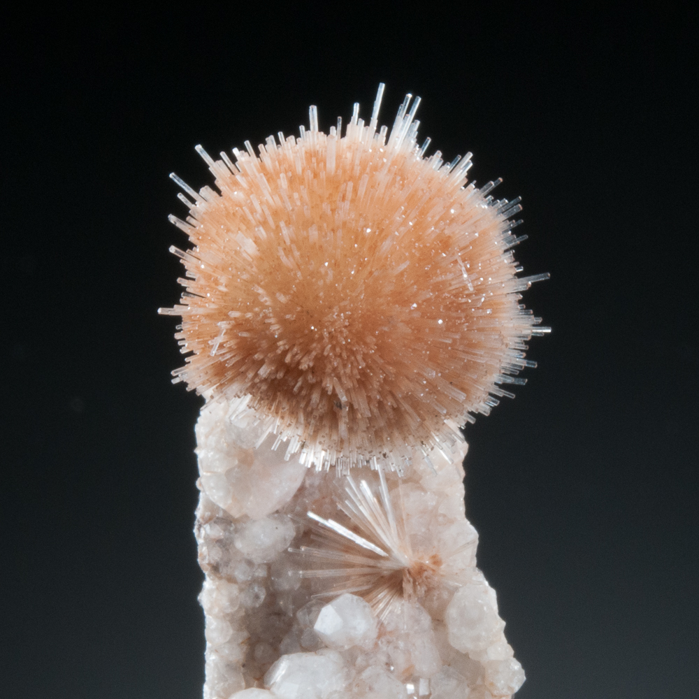 Natrolite, Wasson's Bluff, Cumberland Co., Nova Scotia - crystal ball 2 cm