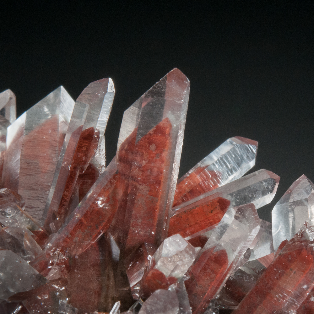 Quartz with red phantoms, Orange River, Northern Cape Province, South Africa