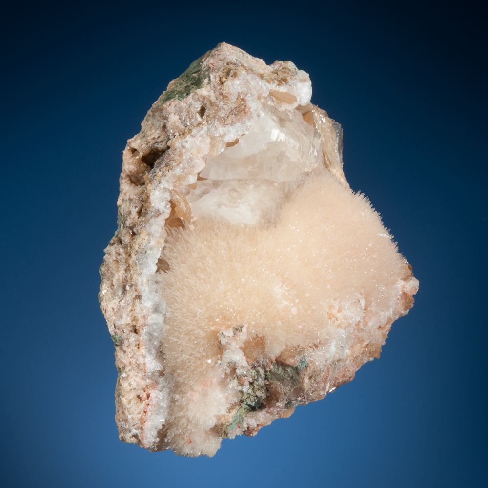 Natrolite with Calcite, Cape Split, Blomidon Peninsula, Kings Co., Nova Scotia, Canada