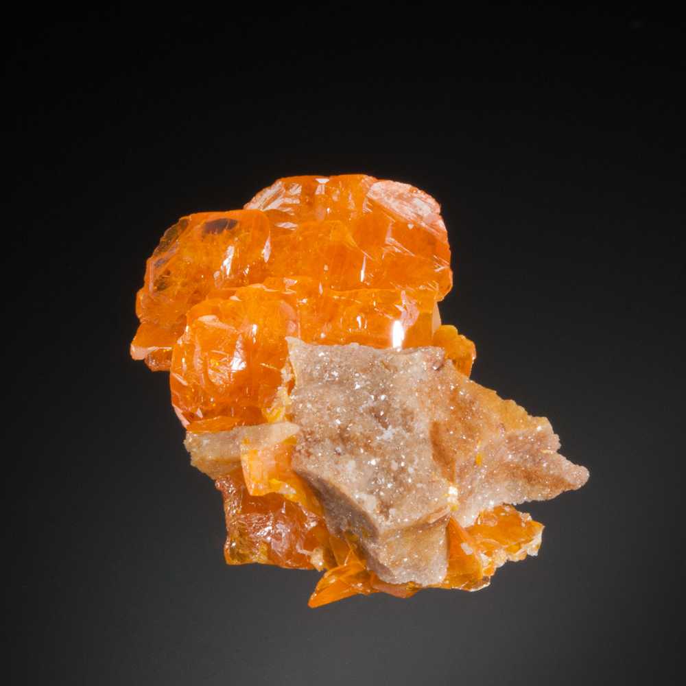 Wulfenite, Les Dalles, Mibladen Mining District, Midelt Province, Morocco