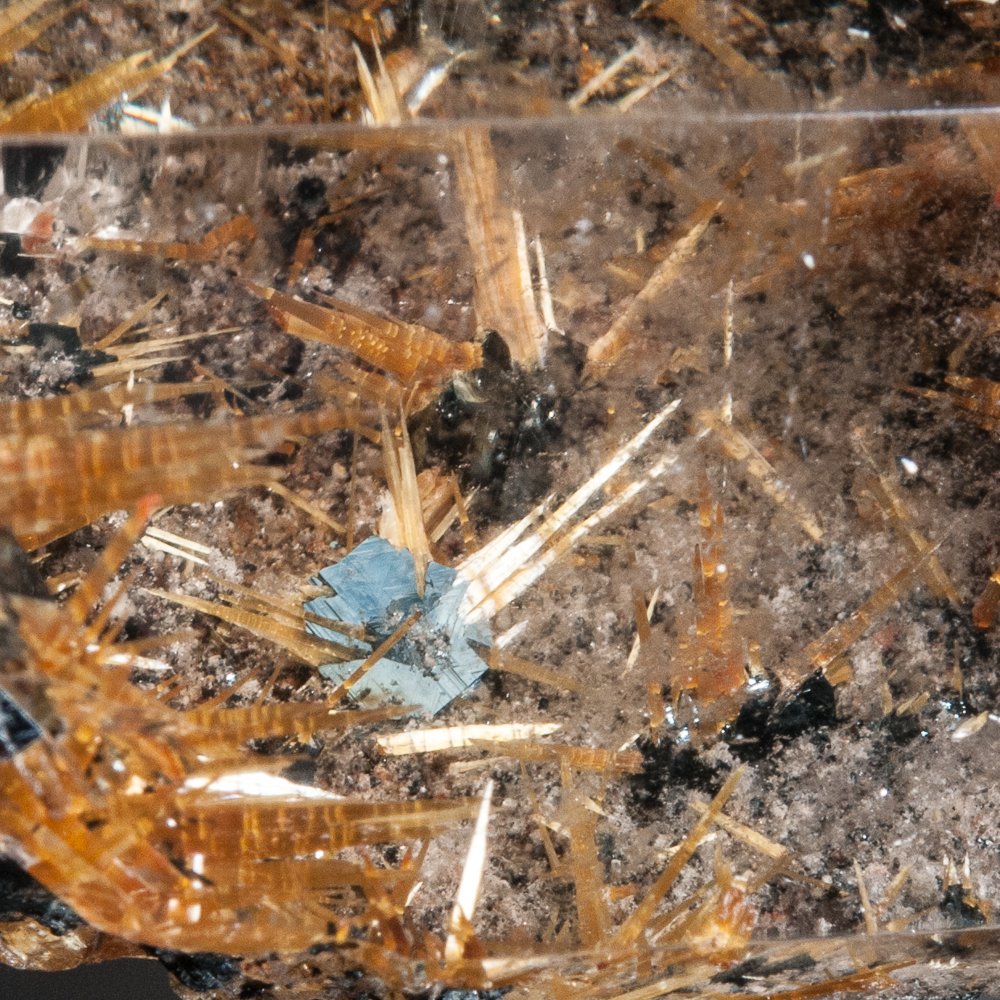 Rutile and Hematite in Quartz, Novo Horizonte, Bahia, Brazil