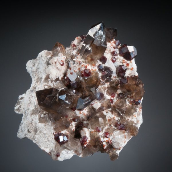 Spessartine Garnet, Quartz