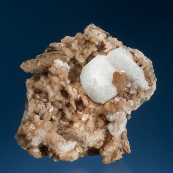 Analcime with Stilbite