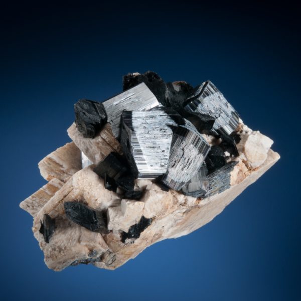 Arfvedsonite on Microcline