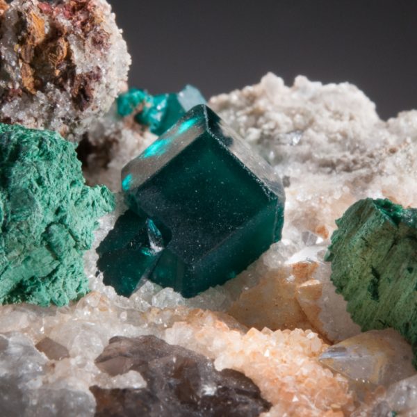 Dioptase, Malachite