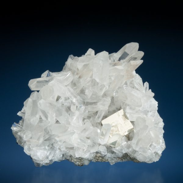 Pyrite, Quartz