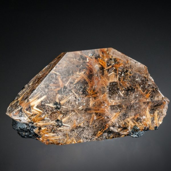 Rutile, Hematite in Quartz