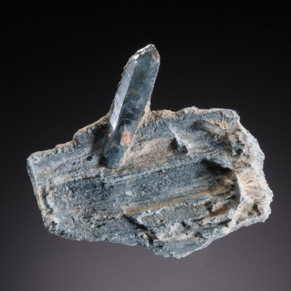 Blue Quartz (Tourmaline incl)