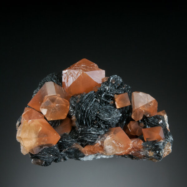 Quartz (Rutilated), Hematite