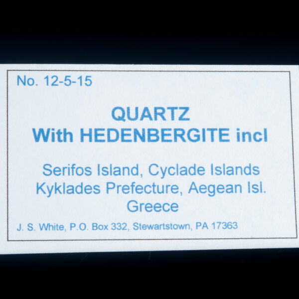 Quartz, Hedenbergite inclusions - Image 5