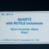 Quartz, Rutile Inclusions - Image 4
