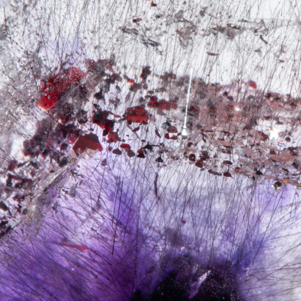 Quartz var. Amethyst, Hematite - Image 5