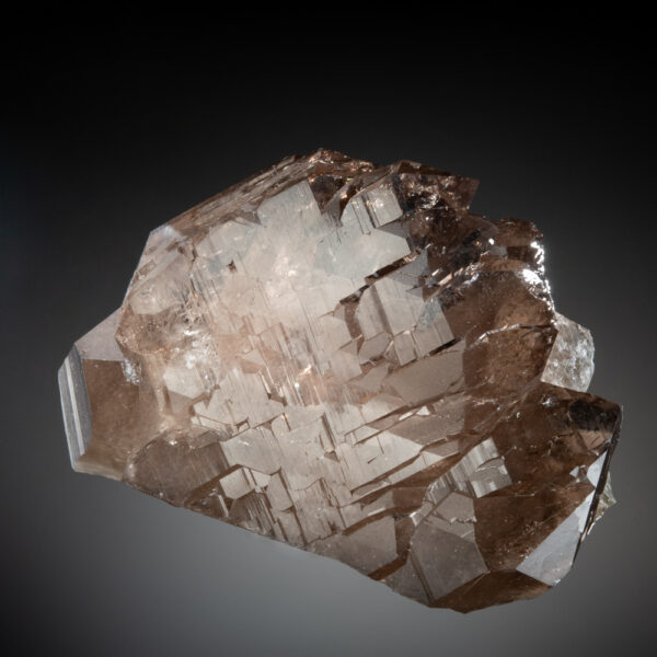 Quartz, var. Smoky Quartz, Gwindel