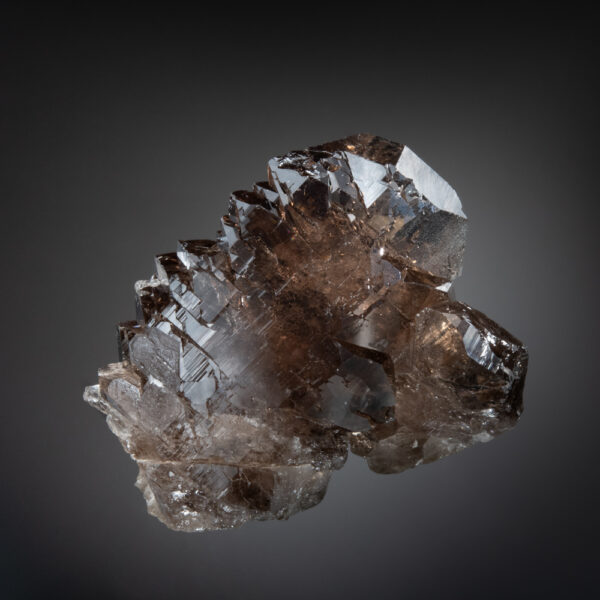 Quartz, var. Smoky Quartz, Gwindel
